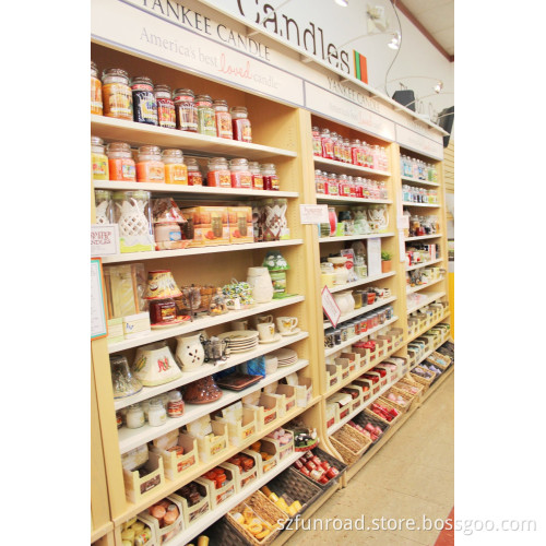 latest wooden food shop counter design/ grocery store furniture